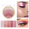 Miss Rose 10 Farben Regenbogen-Lidschatten-Textmarker, Bronzer, Gesichtspuder, Lidschatten, Glitzer-Puder-Lidschatten