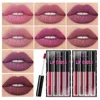 4pcs Mattlip Gloss Set flüssiger Lippenstift Sexy Glanzsätze langlebige Feuchtigkeit wasserdichte Lipglaze