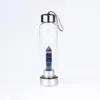 Bouteille en cristal Coupes d'eau Potable Outils d'eau Cadeaux Décoration de la maison Portable Pratique Drôle Naturel avec couvercle Adultes LJ200821