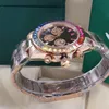 Klassieke 40 mm regenboogringhorlogeband voor heren en dames, automatisch mechanisch uurwerk van hoogwaardige roestvrijstalen horloges261L