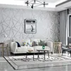 Grey Geometrische Tapete für Wohnzimmer Schlafzimmer grau weiß gemustert Modern Design Wandpapier Rolle Home Decor1