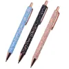 20 PCS King of Ballpoint Penns Boutique 1.0mm Glitter Sequin Crystal Pen Three Colors Valfritt Student Stationery Office Writing