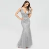 Sexy Serreine Siraid Pal Robes De Palée De Jolie Jolie Jolie V-Col Sans Manches Elégantes Femmes Formel Fête Robes Vestidos de Gala 2020