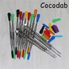 Dabber Tools Dab Wax Tool Concentrate smoke Pipe silicone Nectar with GR2 Titanium Tip Straw Oil Rigs DHL