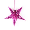 Décorations de Noël Hollow Star Moon Laser pentagram Hang Garden à la maison El Tree Porch Hangs Decor3360691