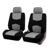 Autositzbezüge vorne, Paar in Schwarz und Grau, universeller Autositzschutz für Fahrer und Beifahrer, Kfz-Zubehör1