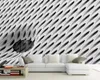 Papel tapiz geométrico 3d personalizado HD 3D Malla de hierro blanco Fondo simple y moderno Papel tapiz mural 3d decorativo