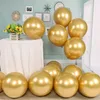 100pcs 10 polegadas 12 polegadas balões de látex metálicos cromados metal rosa ouro balão decorações de festa de aniversário de casamento brinquedos infantis ar 6298085