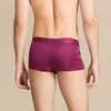 Mens Boxer Underwear 100% Pure Silk Knit Underwear Wide Waist Solid Size L XL XXL XXXL