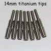 14mm Titanium Tip Nectar Tip Titanium Nail Man Foint Micro Kit Inverterade naglar Längd 40mm Ti Nagelspetsar Hookah