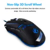 iMice X8 Mouse da gioco cablato USB Mouse regolabile da 3200 DPI Gaming ottico ergonomico per mouse per PC portatili