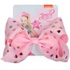 Paillettes JOJO Siwa Fermagli per capelli 2020 Ragazze 8 pollici Bow Barrettes Cuore Nastro Fiocco Forcine per capelli jojo siwa Clip per bambini HHA1557