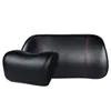 Oryginalna skórzana szyja poduszka Set Pamięć Pianka Auto Headrest Siedzenie Lędźwiowe Obsługiwane Poduszki Poduszki Akcesoria