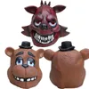 Fem nätter på Freddy's Mask FNAF Foxy Chica Freddy Fazbear Bear Mask Gift för barn Halloween Party Decorations Suppleie Y200103