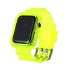 New Arrival Fluorescent Color TPU watch Band plus protective case 38 40 42 44 mm for iWatch7617119