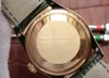 36 mm męskie zegarki zielone srebrne białe automatyczne ETA 2836 Ruch Mężczyzn Watch Day Time Time Yellow Gold Skórzanie Pasek T Data WristWatch2528539