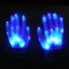 LED -handskar festdekorationer Färgglada blinkande handskar Party Supplies Rainbow Glowing Gloves Fluorescerande Dance Performance Props XD4897680