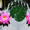 15 Pieces 5 Kinds Artificial Floating Foam Lotus Leaves Lily Pads Fake Foliage Pond Decor for Pool Aquarium Decoration267O