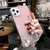 Lüks 3D Kılıfları Aşk Kalp Bilezik Glitter Yıldızlı Glitter Pulin Silikon Yumuşak Kapak İPhone 14 13 12 11Pro Max XS XR 7 8 PLUS X