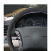 Housse de volant de voiture en daim noir, bricolage, pièces d'accessoires pour bmw E46 318i 325i E39 E53 X5