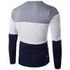 Весна осень пэчворк свитер хлопок тонкий тонкий V-образным вырезом пуловер простые теплые удобные присутствующие одежда с низкой ценой