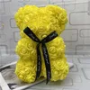 人形25cmロマンチックな中国のバレンタインデーのギフトバラの花のベアーズクリエイティブな大きな抱擁ベアクリスマスプレゼント