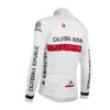 2024 California Republic Flag Winter thermisch fleece fietsjack met lange mouwen