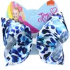 Leopar JOJO Siwa Saç Klipler 2020 Kız 8inch Bow Tokalarım İnci Şerit Bow Tokalar jojo siwa Çocuklar Klip HHA1556