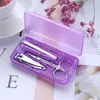 Nail Care Tools Manicure Sets Nail Clippers Nail Scissors Tweezer Manicure Pedicure Set Travel Grooming Kit 4pcsset2886518