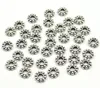 500pcs prata antiga Flor Spacer solta pérolas para jóias Finding pulseira artesanal colar Jóias DIY Acessórios seis milímetros
