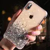 Lüks Bling Glitter Telefon Kılıfı iPhone 11 Pro X XS Max XR Yumuşak Silikon Kapak iPhone 7 8 6 6S Artı Şeffaf Kılıflar Capa