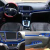 Pour Hyundai Elantra AD 2016-2019 autocollants de voiture auto-adhésifs en Fiber de carbone vinyle autocollants et décalcomanies de voiture accessoires de style de voiture