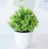 Konstgjorda växter Green Bonsai Small Tree Pot Plants Fake Flower Potted Ornament for Home Decoration Craft Plant Decorative