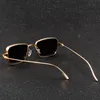 Männer Frauen Quadratische Sonnenbrille Metallrahmen Fahren Angeln Outdoor UV400 Goggle Herren Damen Sonnenbrille 581571