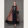 プラスサイズ5xlアバヤドバイプリント格子縞のヒジャーブイスラム教徒のドレスQatar UAE Abayas女性Jilbab Robe Musulmane Turkish Islamic Dress