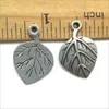 100st löv Antika Silver Charms Pendants DIY Smycken Resultat för smycken gör armband Halsband Örhängen 22 * ​​15mm