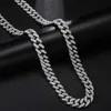 Collier en or bijoux hommes 18 pouces 20 pouces 22 pouces 24 pouces 30 pouces glacé strass argent Miami chaîne à maillons cubains hommes Hiphop collier 4946446