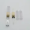 20pcs Custom Logo Plastic Double Head 6ML Square Clear Lip Gloss Tubes Empty Lipgloss Tube Lipstick Lip Blam Refillable Bottles Co257m