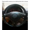 DIY Black Suede Car Steering Wheel Cover for BMW E39 E46 325i E53 X5 Accessories Parts