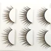 3D15 Exaggerated Color False Eyelashes Brown Black Cross Messy Thick 3D Fake Eyelashes Latin Show Makeup Tools Eye Lashes3413555