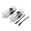 جديد 2PCS الإسقاط السيارات أهلا الباب وأدى ضوء شعار مصباح ليزر لBMW M3 E90-93 E60-64 E61 F10 F07-12 M5 buld لDC 12V