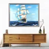 Evershine 5D Diamond Målning Sailboat Cross Stitch Needwork Diamond Embroidery Landscape Mosaic Full Layout Home Decor Crafts259022778