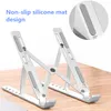 Aluminum Metal Laptop Notebook Stand Folding Desk Support Adjustable Portable Holder For Tablet and Computer