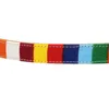 Colorful Rainbow Canvas Leather Pet Dog Necklace Adjustable Buckle Collar Pet Supplies226D