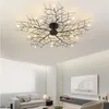 Lampada da soffitto a LED americana Ramo di un albero nordico Plafoniere in ferro per soggiorno Lampadari per camera da letto Lampada da soffitto