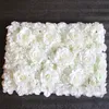 10pcs / lot mariage décoratif blanc artificiel artificiel de soik fleurs coureur 3D fleur mur de toile de fond décoration de scène 40x60cm1