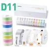 Karikatür Renk Mini Etiket Kağıt Yazıcı Şeritler için D11 Kablosuz Baskı Etiketi Su Geçirmez Anti-Yağ Fiyatı Saf Çizilmeye Dayanıklı Sticker Kağıtları