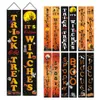 Party Banner Flaggor för Halloween 180 * 32cm 300D Oxford Banner Banner Home Door Sign Flags Set grossist