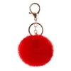 37 kleuren 8 cm Imiteren Konijnenbont Bal Sleutelhanger Pom Pom Auto Sleutelhanger Handtas Sleutelhanger Fluffy Faux Konijnenbont sleutelhanger