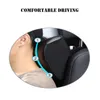 Ensemble d'oreillers de cou de voiture en cuir véritable mousse à mémoire de forme appui-tête automatique siège lombaire prend en charge le coussin accessoires d'oreillers universels